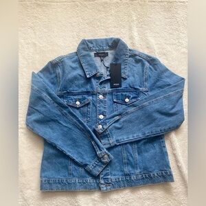 NWT- Hudson Los Angeles Denim Jacket - Plus Size 1X- Oversize indigo jean jacket